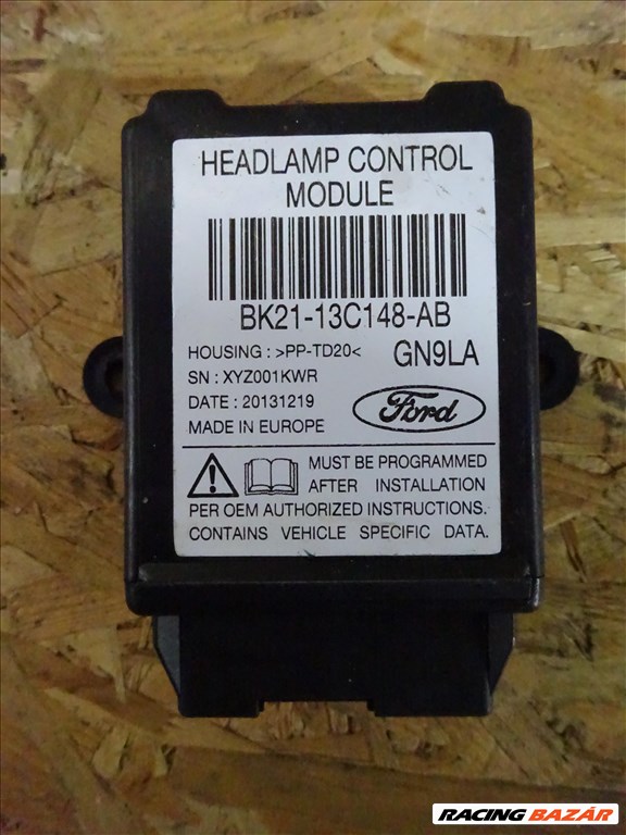 Ford Transit Tranzit Custom MK8 12 Fényszóró állító modul érzékelő 468 bk2113c148ab 1. kép