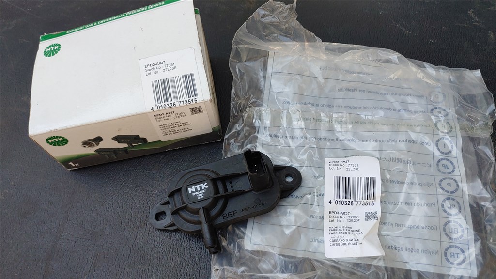 Citroën Jumper II, Fiat Ducato III, Peugeot Boxer II DPF nyomásszenzor  77351 55210304 1. kép