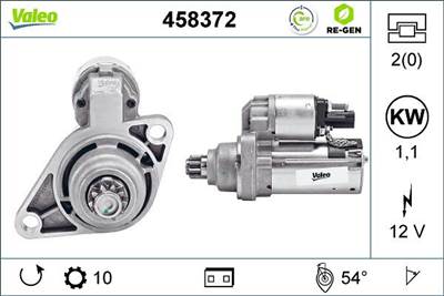 önindító VALEO 458372 for VW, SKODA, AUDI, SEAT