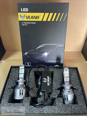 H7 LED izzó autós fényszóró, nagy teljesítményű CANBUS LED fényszóró izzó világítás VLAND H7 6500K 