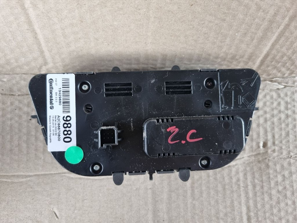 Opel Zafira C Fűtéskapcsoló 13429880 3. kép