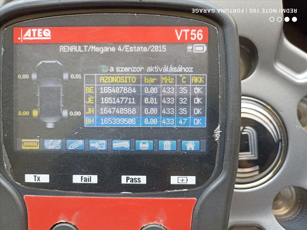 5x114,3 16" Diewe Inverno újszerű alufelni garnitúra +TPMS (Renault) 11. kép