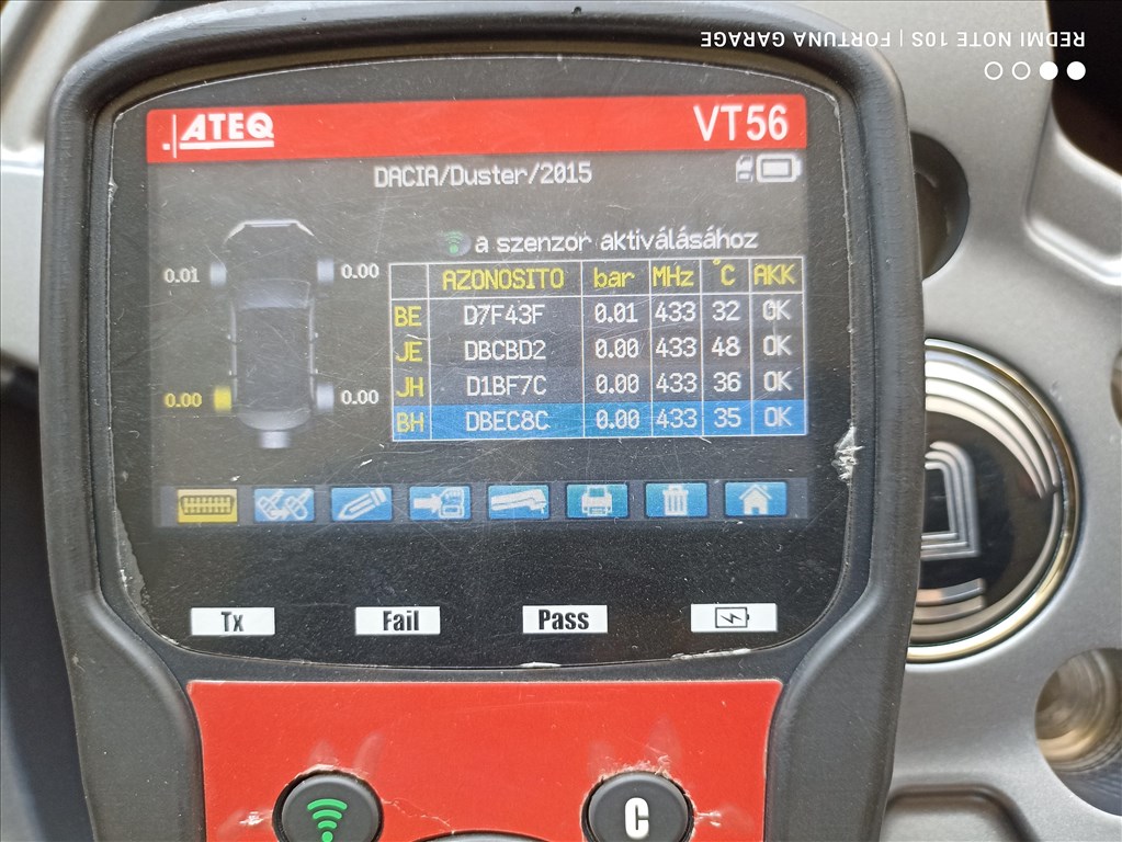 5x114,3 16" Diewe Inverno újszerű alufelni garnitúra +TPMS (Renault) 12. kép