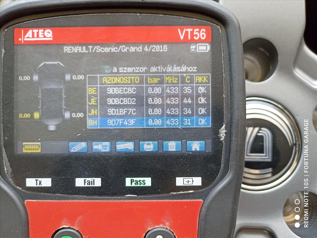 5x114,3 16" Diewe Inverno újszerű alufelni garnitúra +TPMS (Renault) 13. kép