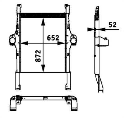 MAHLE CI 113 000P - töltőlevegő-hűtő IVECO