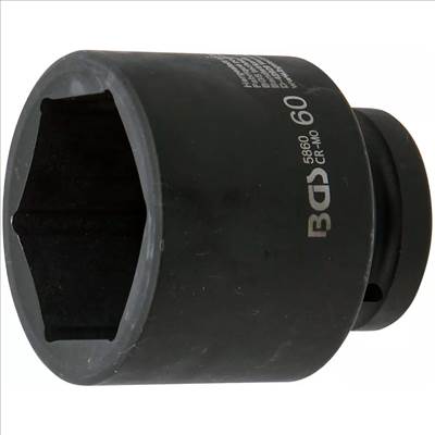 BGS Hatszögletű ütvecsavarozó dugókulcs, 1"-os meghajtás, 60mm - BGS-5860