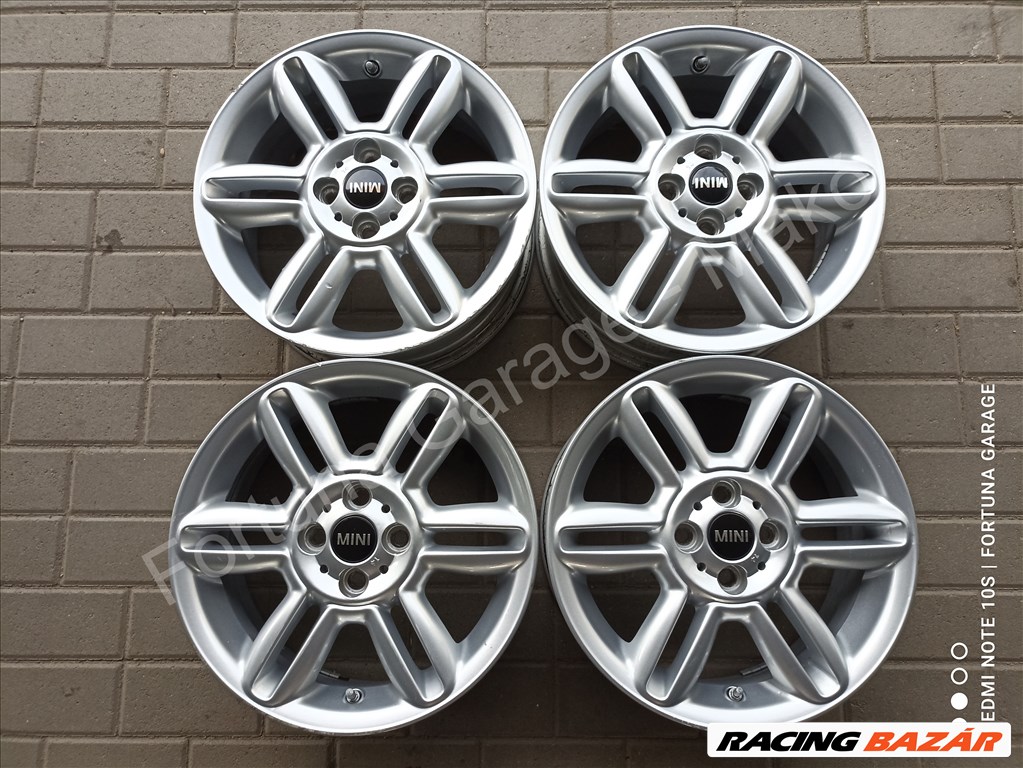 4x100 16" Mini Cooper használt alufelni garnitúra +TPMS 1. kép
