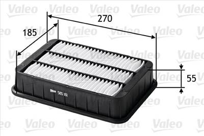 légszűrő VALEO 585161 for PEUGEOT, CITROËN, MITSUBISHI