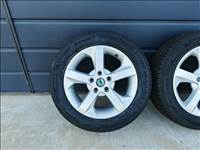 16" 5x112 Skoda gyári alufelni szett új gumikkal!