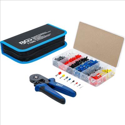BGS Krimpelő fogó érvéghüvelyekhez 0.25–10mm², hüvelykészlettel - BGS-71000