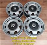 5x120 17" VW T5-T6 gyári lemezfelni garnitúra, dísztárcsákkal