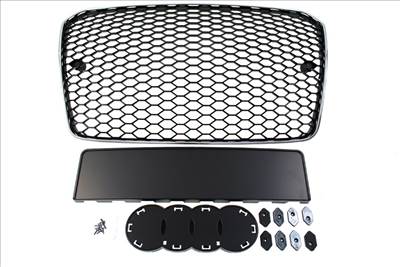 MTUNING Grill Audi A5 8T RS-stílus Króm-Fekete 13-16