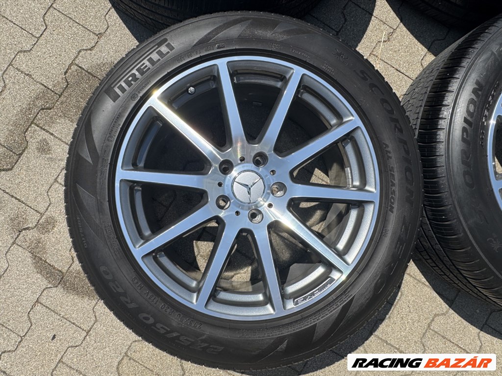 R20 5x130 Original Mercedes AMG G-Class W463 9.5J ET35 OE A4634011800 + 275/50 + TPMS  4. kép