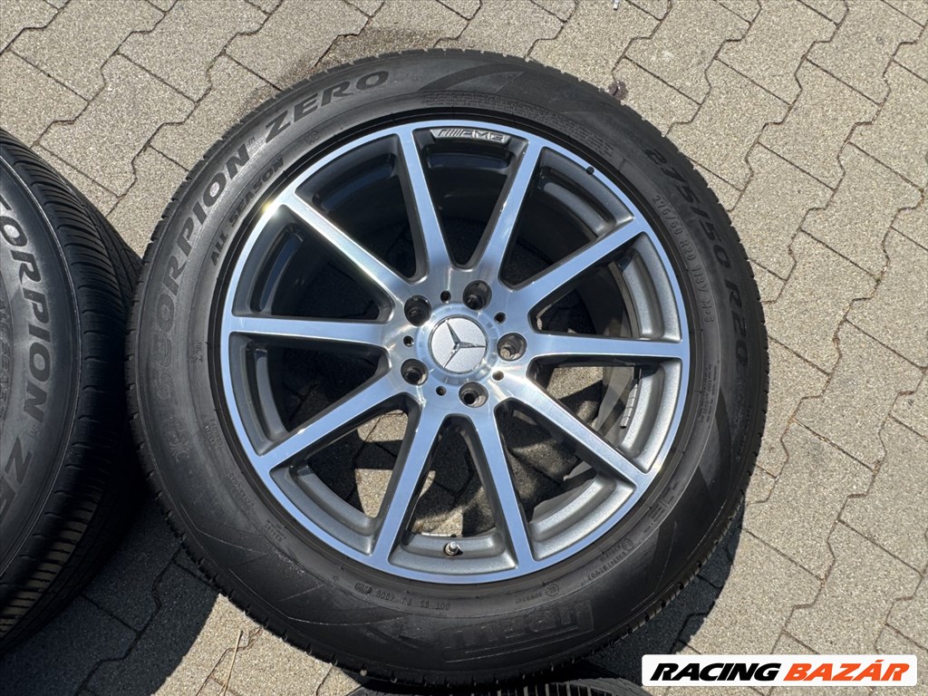 R20 5x130 Original Mercedes AMG G-Class W463 9.5J ET35 OE A4634011800 + 275/50 + TPMS  6. kép