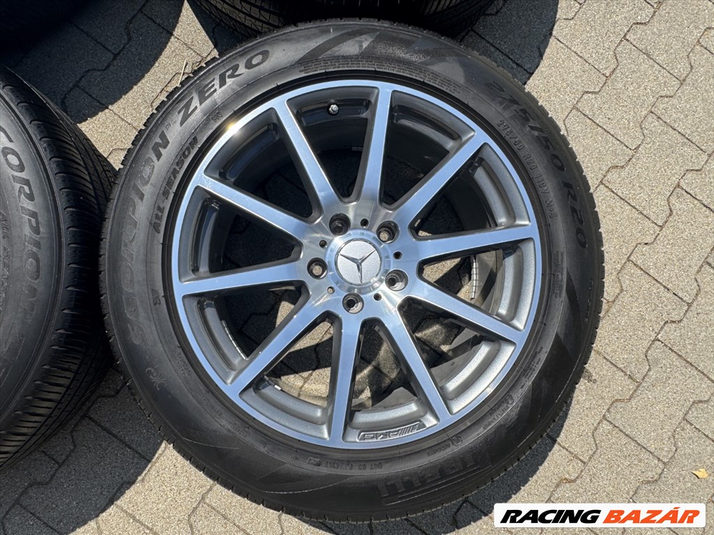 R20 5x130 Original Mercedes AMG G-Class W463 9.5J ET35 OE A4634011800 + 275/50 + TPMS  7. kép