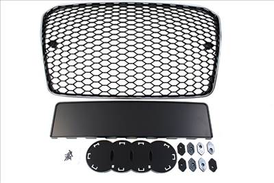 MTUNING hűtőrács Audi A5 8T RS-stílus króm-fekete 2013-2016 PDC