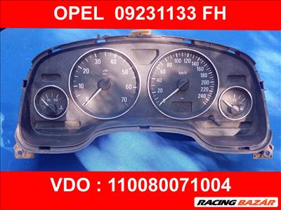 Opel Astra G kilométer óra , óracsoport műszeregység , krómker 09231133fh 110080071004