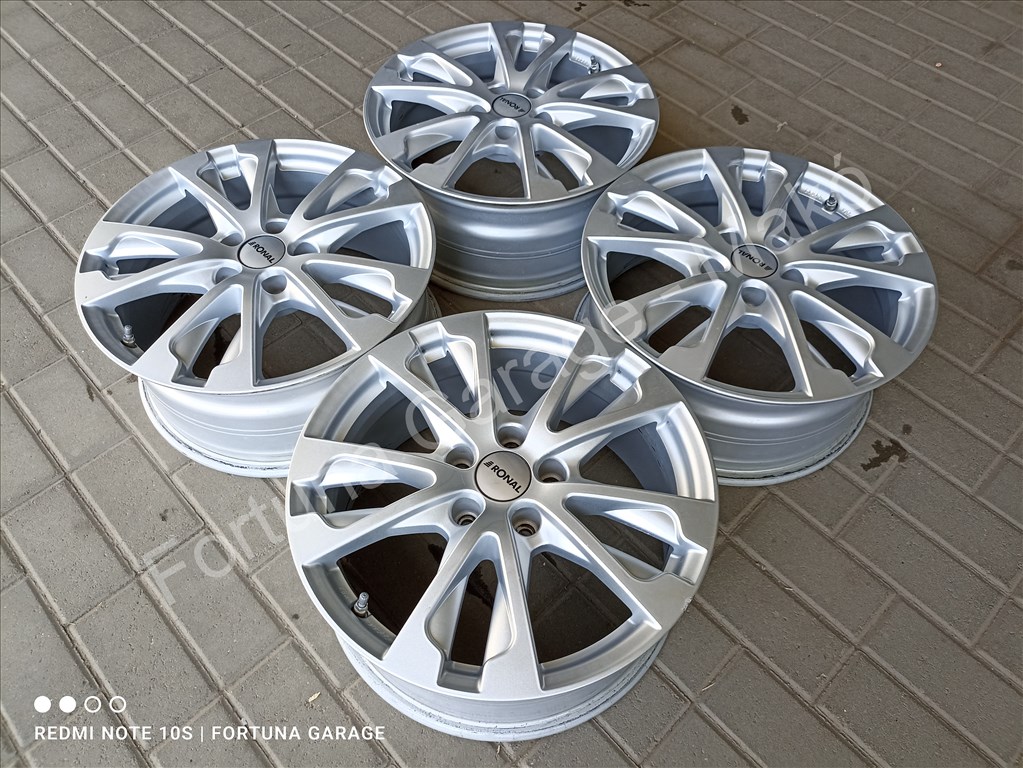 5x112 17" Ronal R61 újszerű alufelni garnitúra +TPMS (Mercedes) 2. kép