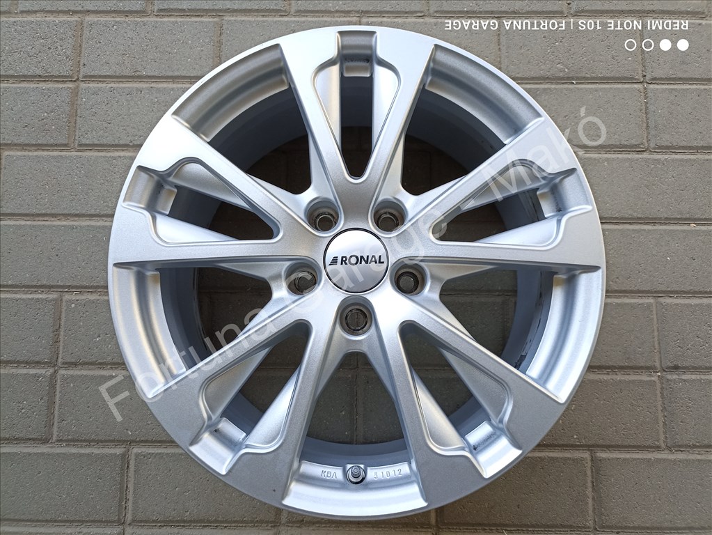 5x112 17" Ronal R61 újszerű alufelni garnitúra +TPMS (Mercedes) 6. kép