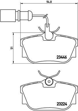 Fékbetét készlet BREMBO P 85 059 for FORD, AUDI, SEAT, SKODA, …