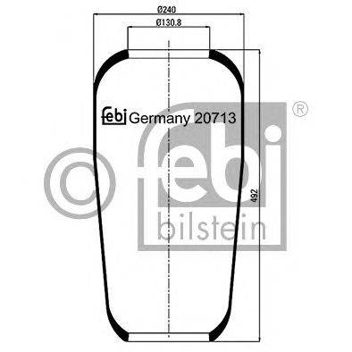 FEBI BILSTEIN 20713 - Légrugó rugótömb VOLVO