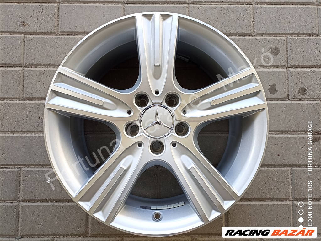 5x112 17" Mercedes-Benz (W204) kétszéles használt alufelni garnitúra 4. kép
