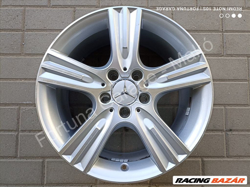 5x112 17" Mercedes-Benz (W204) kétszéles használt alufelni garnitúra 5. kép