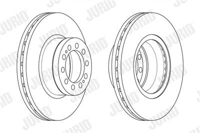 JURID 569254J - féktárcsa MERCEDES-BENZ