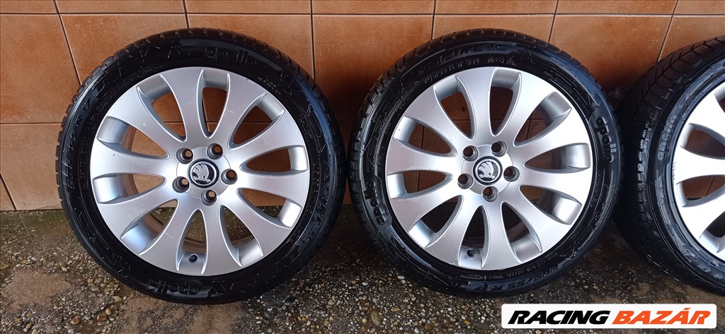 SKODA SUPERB 17" ALUFELNI 5X112 TÉLI 205/55R17 GUMIVAL OLCSÒN!!! 2. kép