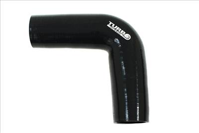 TurboWorks 90° fekete szilikon könyök 57mm XL