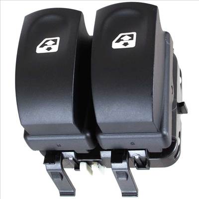 Renault Twingo II bal oldali ablakemelő kapcsoló 2 gombos 2007-