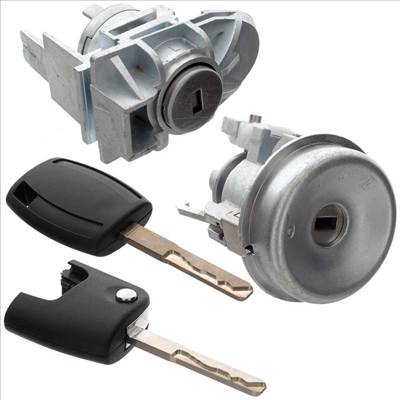 Ford Fiesta VI MK7 bal első ajtózár és gyújtáskapcsoló betét 2008-2013