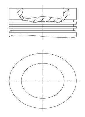 dugattyú MAHLE 038 56 00 for VOLVO