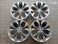 5x120 19" BMW Style 608 kétszéles használt alufelni garnitúra + TPMS