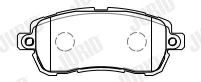 JURID 573885J - fékbetétkészlet, tárcsafék FORD FORD ASIA & OCEANIA