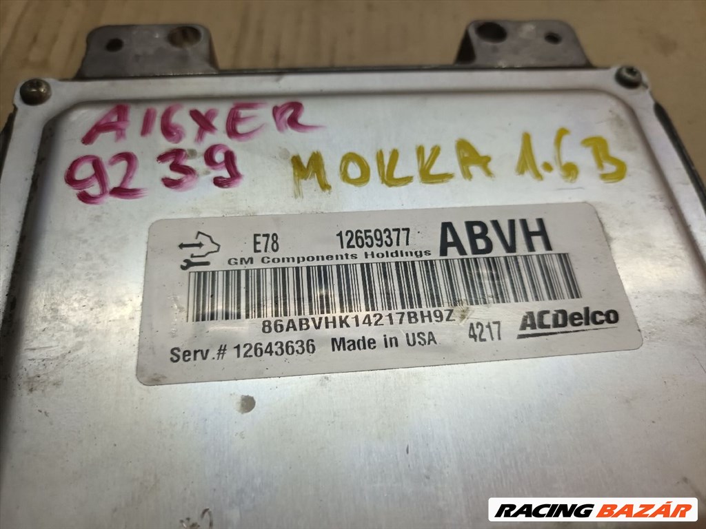 Opel Mokka 1.6 Motorvezérlő 12659377abvha16x 2. kép