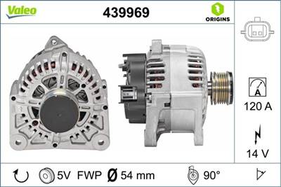 generátor VALEO 439969 for RENAULT, DACIA