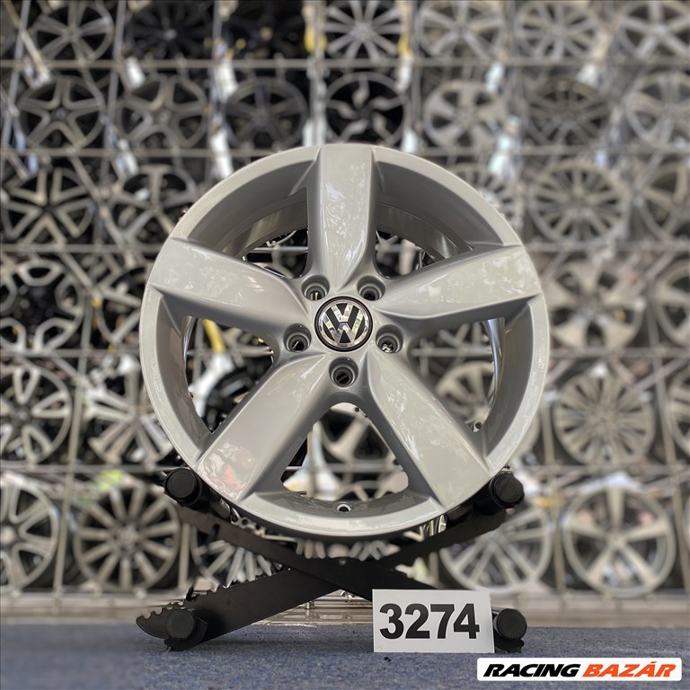 (3274)  Volkswagen Golf 17 felni gyári alufelni, 5x112, Touran 1. kép