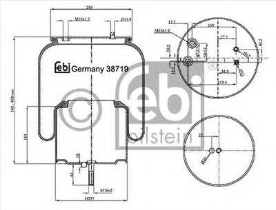 FEBI BILSTEIN 38719 - Légrugó rugótömb SCANIA