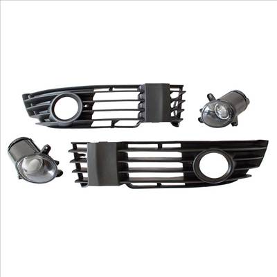 VW Passat B5 ködlámpa és rács szett (halogén) 2000-2005