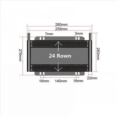 TurboWorks Szervókormány és váltóolaj hűtő 24 soros