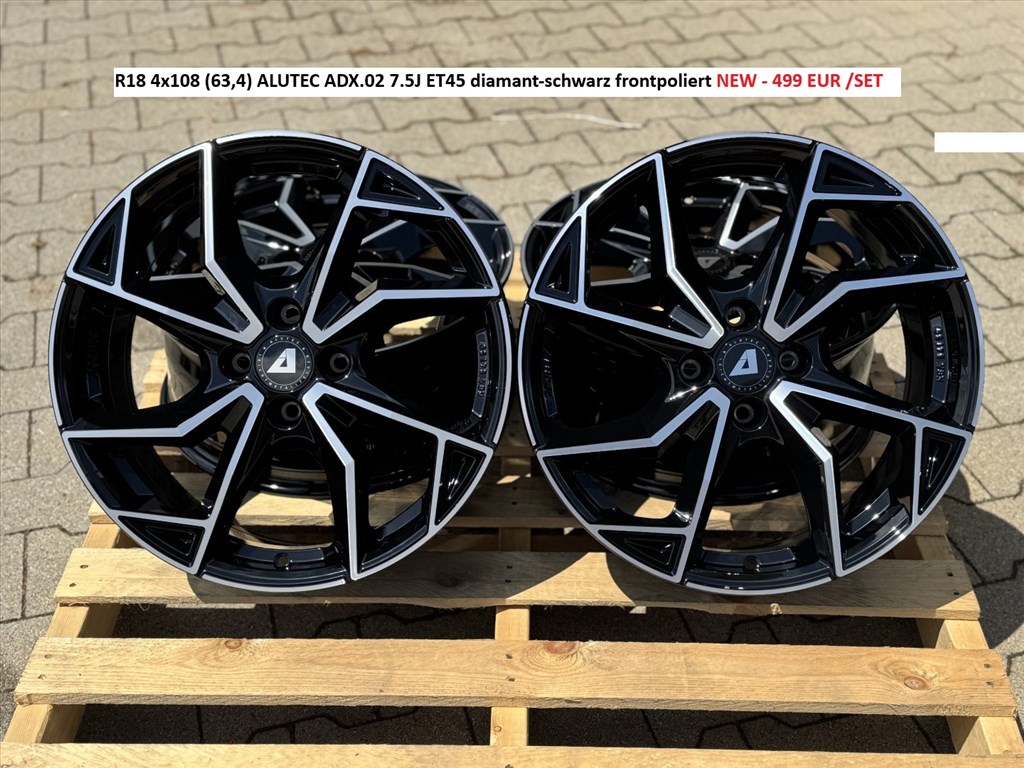 R18 4x108 (63,4) ALUTEC ADX.02 7.5J ET45 új alufelnik felnik 18" 18col 1. kép