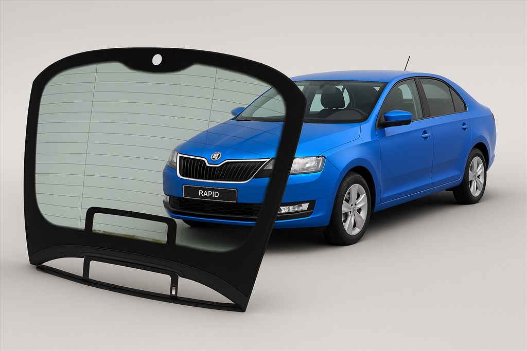 Skoda Rapid 5D LBK1 hátsó fűthető szélvédő 5JA845049 1. kép