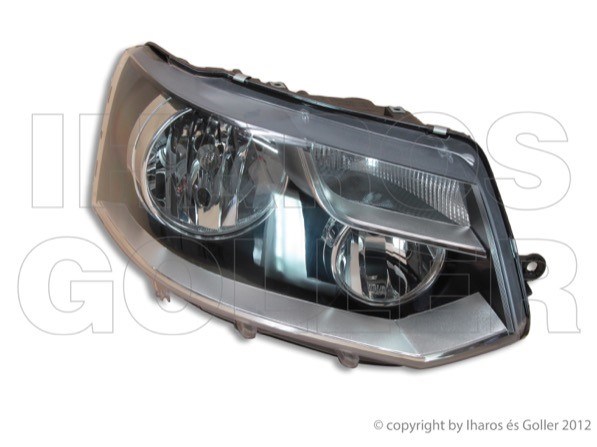 VW T5 2009-2014 Caravelle/Multivan - Fényszóró H7/H15 jobb, fek.h. (motorral) DEPO 1. kép