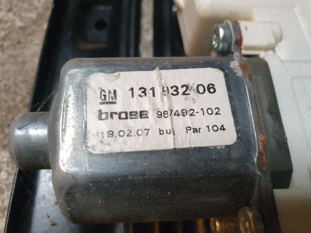 Opel Astra H TwinTop Jobb hátsó ablakemelő  13193203 4. kép