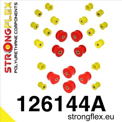 ELSŐ ÉS HÁTSÓ FELFÜGGESZTÉS STRONGFLEX SZILENT KÉSZLET SPORT MitsubishiﾠEvo VII - VIII - IX MitsubishiﾠLancer Evolution