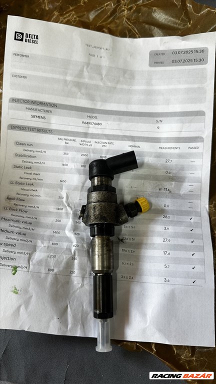 Citroën peugeot 1.4 HDI SIEMENS PORLASZTÓ 9654551080 9655304880 9649574480 2. kép