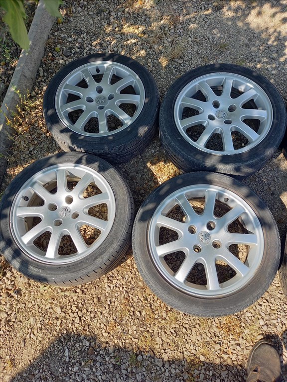  Peugeot 206/ Partner 4x108-as 6.5x16" (gyári felni) alufelni 205/45R16 Hankook nyári gumi sxx3 1. kép