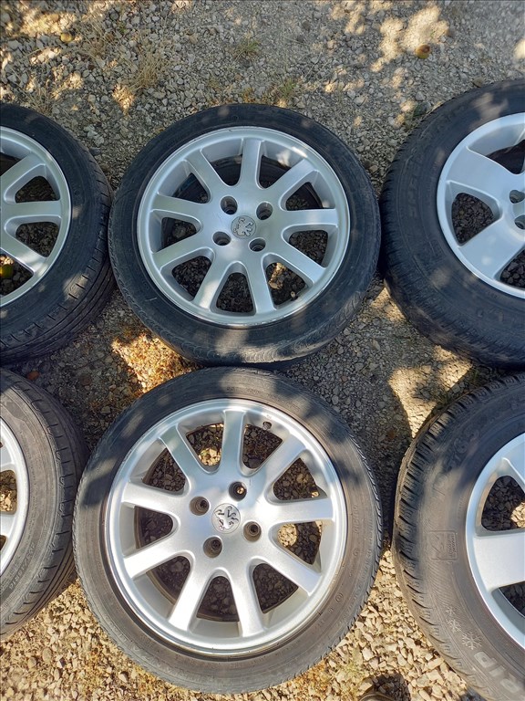  Peugeot 206/ Partner 4x108-as 6.5x16" (gyári felni) alufelni 205/45R16 Hankook nyári gumi sxx3 2. kép