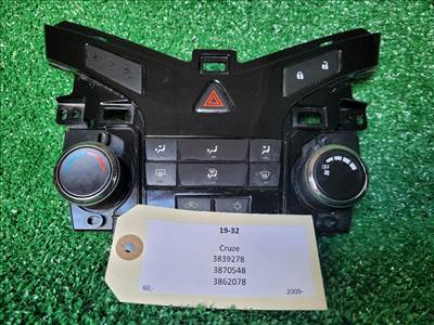 CHEVROLET CRUZE Fűtéskapcsoló (digit klímás) 3839278 3870548
